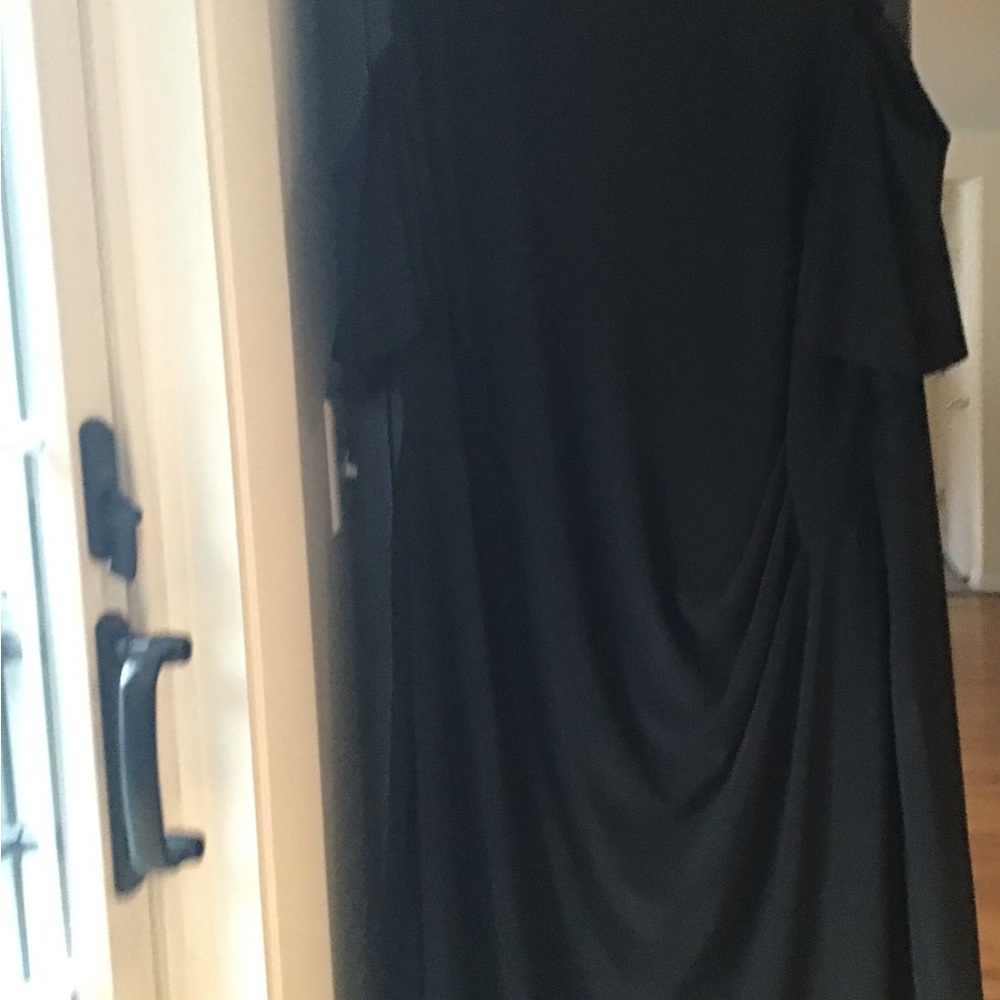 Ralph Lauren cold shoulder black dress. Like new